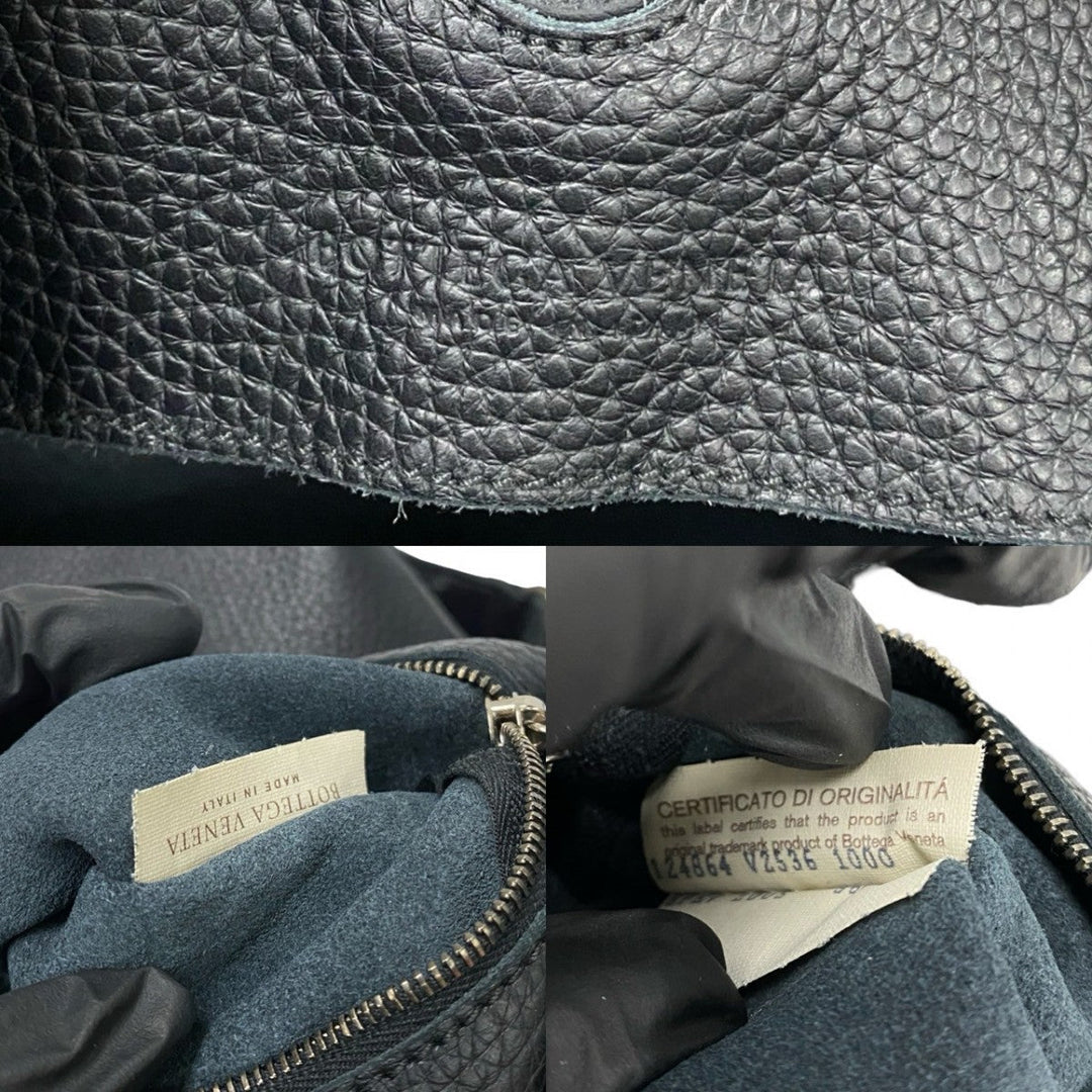 BOTTEGAVENETA Tote Bag leather black INTRECCIATO