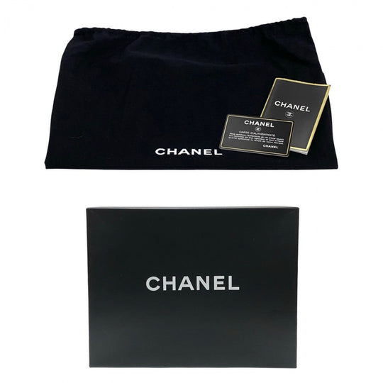 CHANEL Shoulder Bag lambskin beige Matrasse