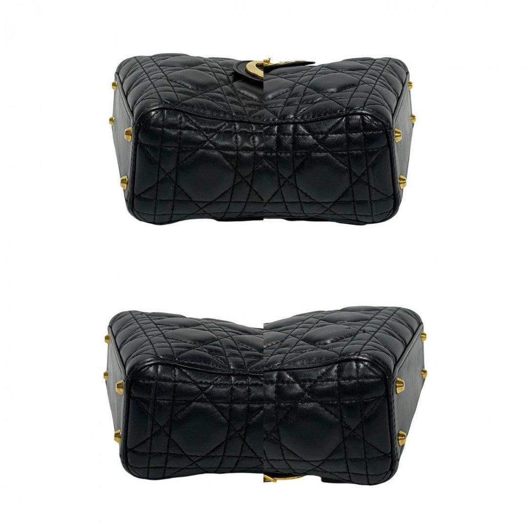 Dior Shoulder Bag leather black Lady Dior