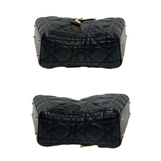 Dior Shoulder Bag leather black Lady Dior