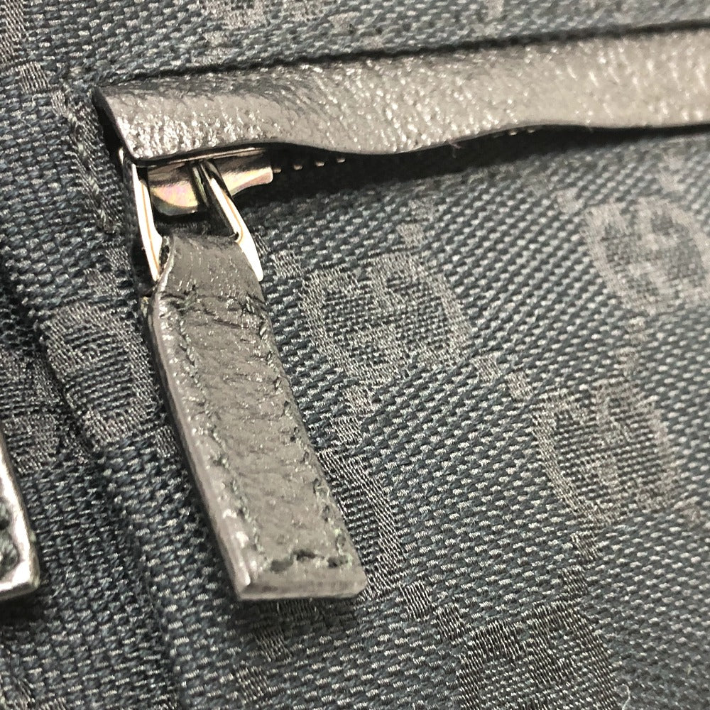 GUCCI Waist bag 162962 GG canvas black GG canvas W pocket Women Used Authentic