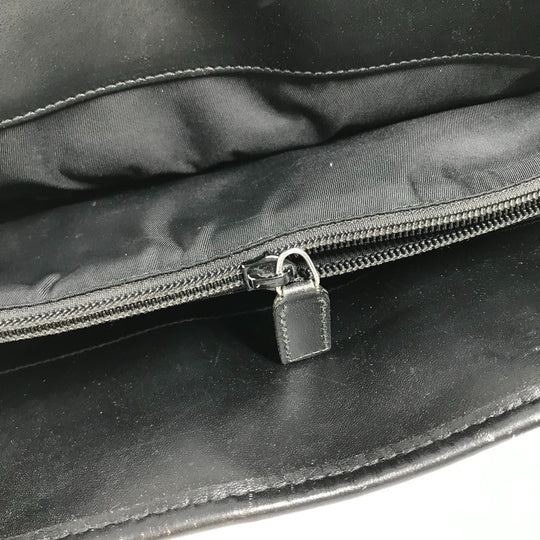 GUCCI Business bag 246410 Nylon / leather black logo mens Used Authentic