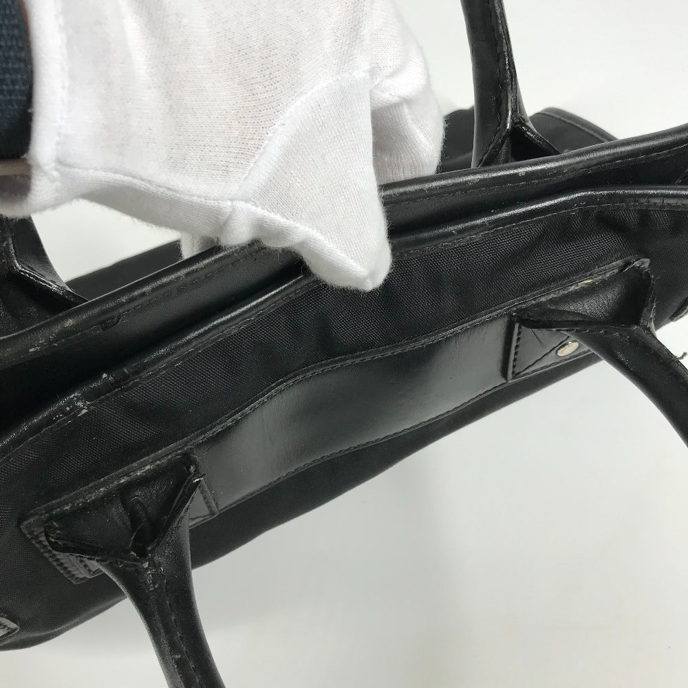 GUCCI Business bag 246410 Nylon / leather black logo mens Used Authentic