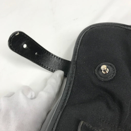 GUCCI Business bag 246410 Nylon / leather black logo mens Used Authentic