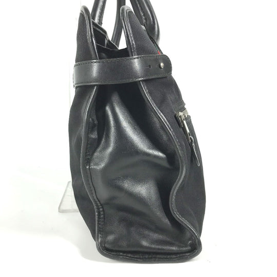 GUCCI Business bag 246410 Nylon / leather black logo mens Used Authentic