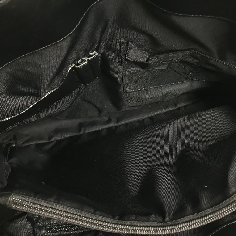 GUCCI Business bag 246410 Nylon / leather black logo mens Used Authentic