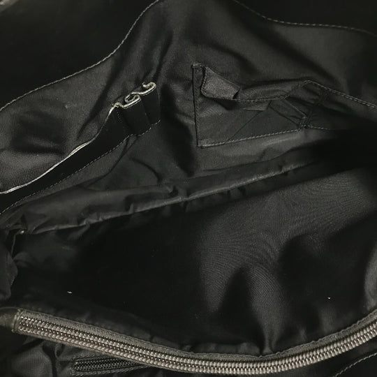 GUCCI Business bag 246410 Nylon / leather black logo mens Used Authentic