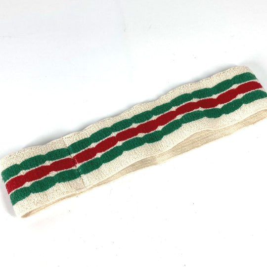 GUCCI hair accessory Polyurethane white GG logo sherry line mens Used Authentic