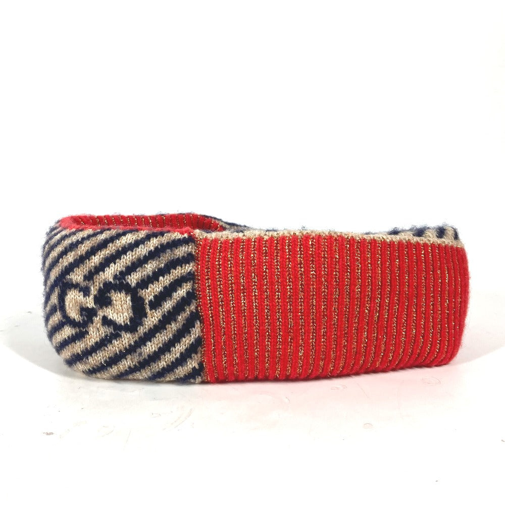 GUCCI hair accessory Wool, Nylon multicolor lame GG logo headband