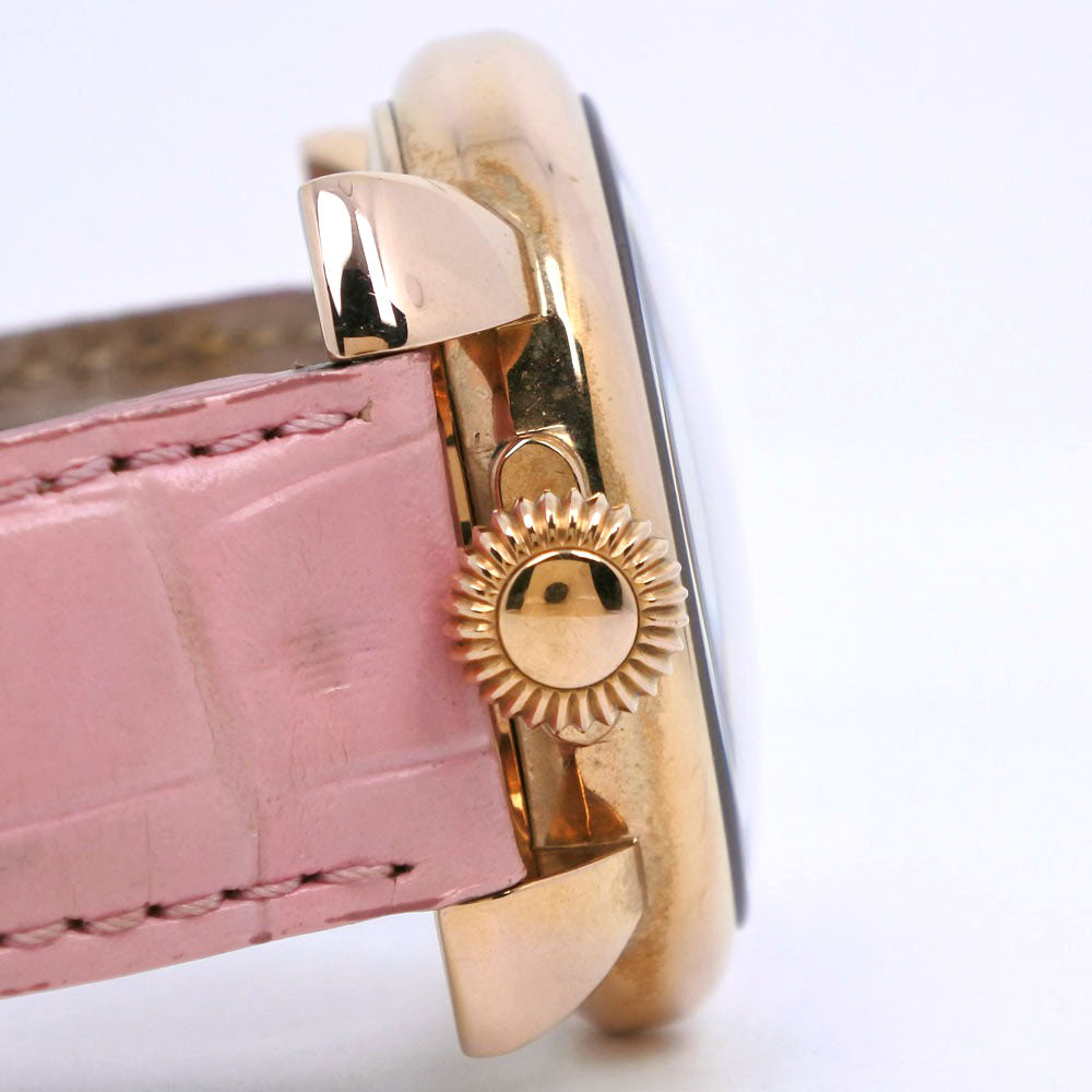 Gaga Milano Watches Quartz 5012.WH.KALA Stainless Steel , Leather pink Manure 40 White dial unisex(Unisex) Used Authentic