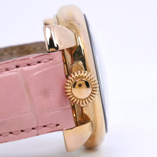 Gaga Milano Watches Quartz 5012.WH.KALA Stainless Steel , Leather pink Manure 40 White dial unisex(Unisex) Used Authentic
