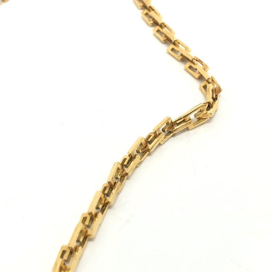 GUCCI Necklace 18K Yellow Gold gold K18YG G logo link square Women Used Authentic