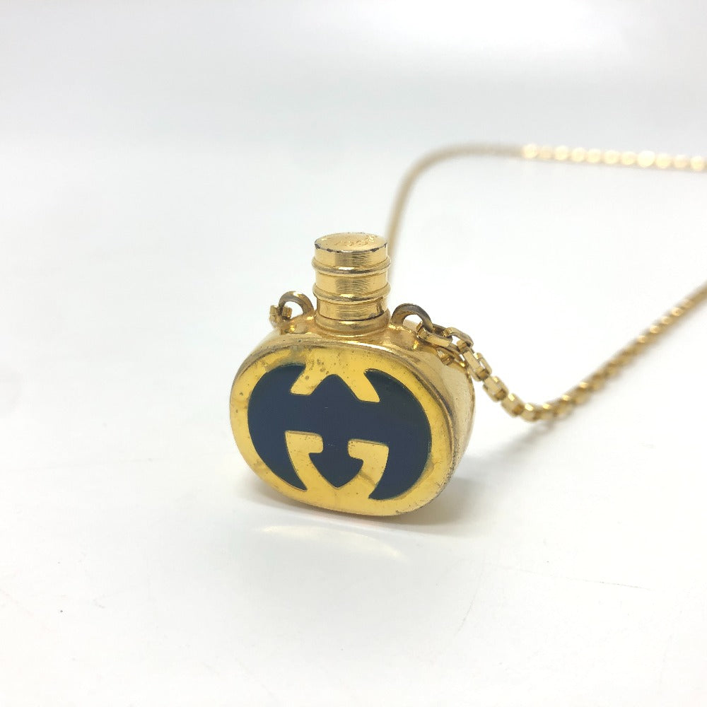 GUCCI Necklace Gold Plated gold GG Perfume Bottle
