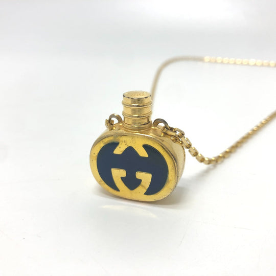 GUCCI Necklace Gold Plated gold GG Perfume Bottle