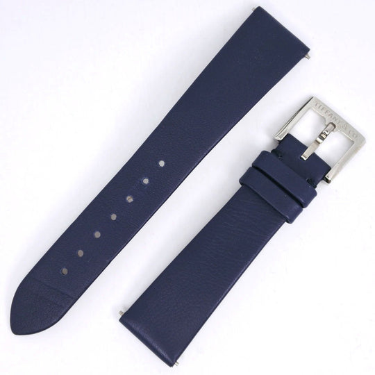 TIFFANY&Co. Watches Quartz 36668694 Stainless Steel , Leather Navy East West Mini Navy dial Women Used Authentic