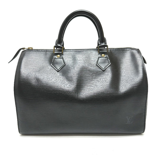 LOUIS VUITTON Boston Duffel bag M59022 Epi Leather black Speedy 30 Women Used Authentic