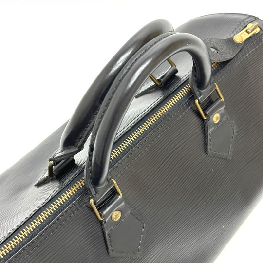 LOUIS VUITTON Boston Duffel bag M59022 Epi Leather black Speedy 30 Women Used Authentic