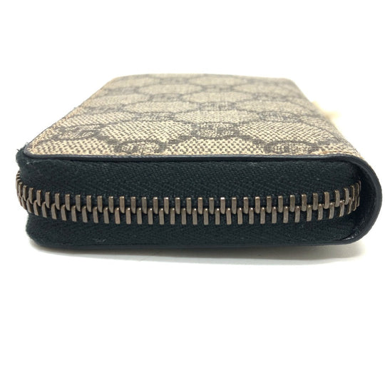 GUCCI Coin case 431482 GG canvas, fake pearl beige Zip Around Women Used Authentic