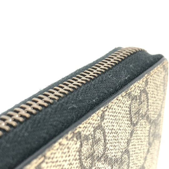 GUCCI Coin case 431482 GG canvas, fake pearl beige Zip Around Women Used Authentic