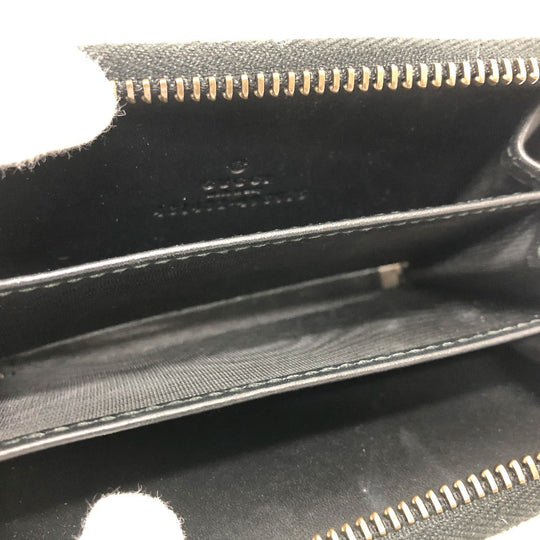 GUCCI Coin case 431482 GG canvas, fake pearl beige Zip Around Women Used Authentic