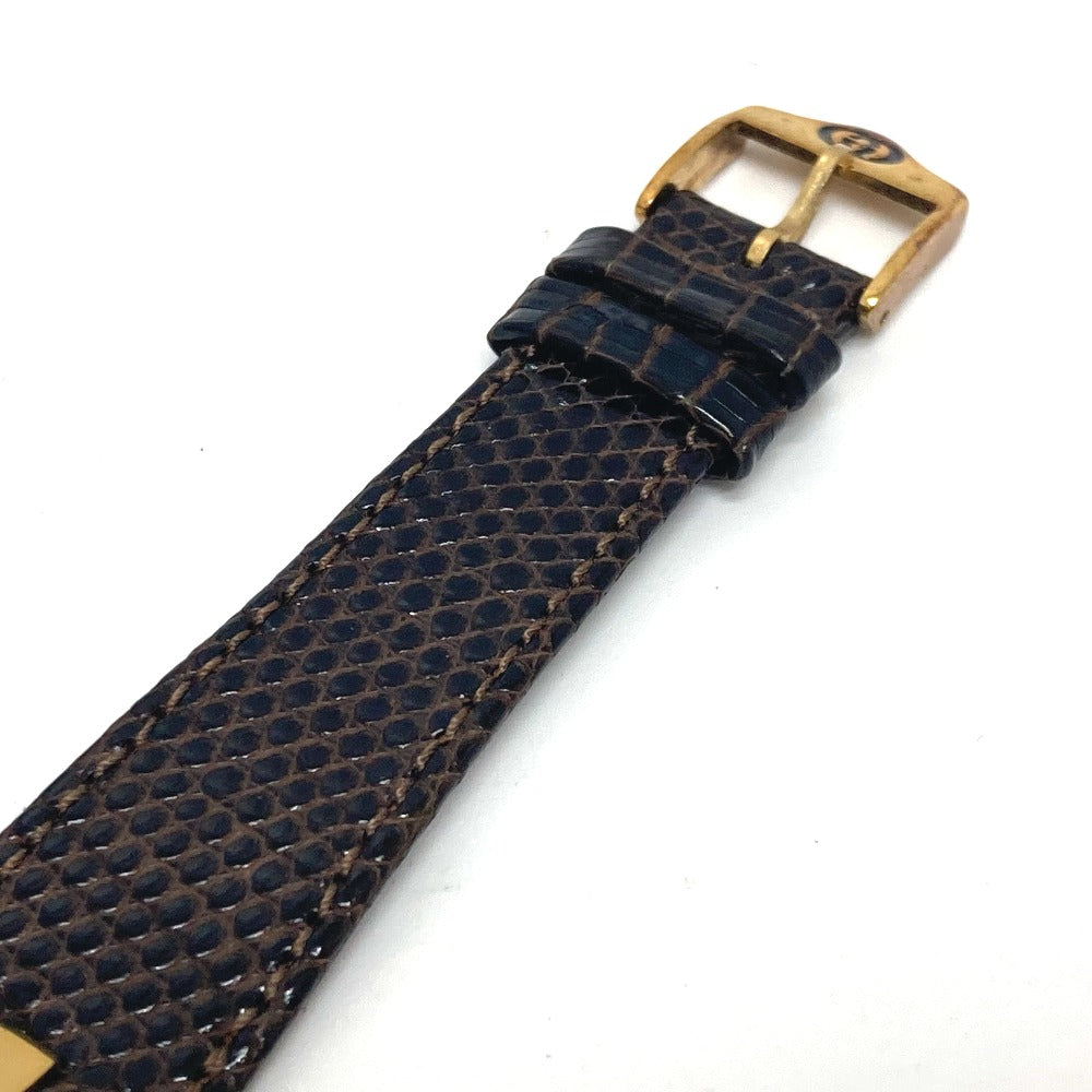 GUCCI Watches Quartz 3400F Gold Plated gold gold dial mens Used Authentic