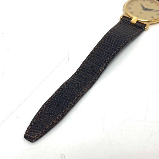 GUCCI Watches Quartz 3400F Gold Plated gold gold dial mens Used Authentic