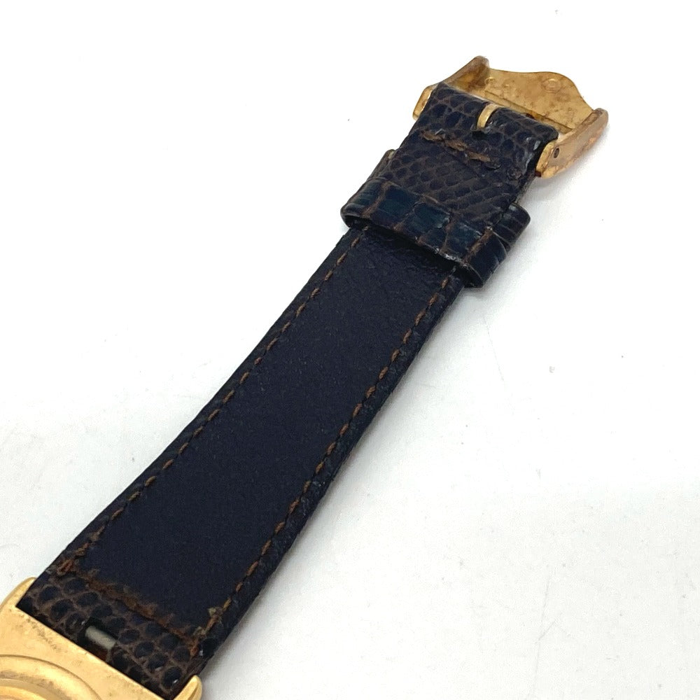 GUCCI Watches Quartz 3400F Gold Plated gold gold dial mens Used Authentic