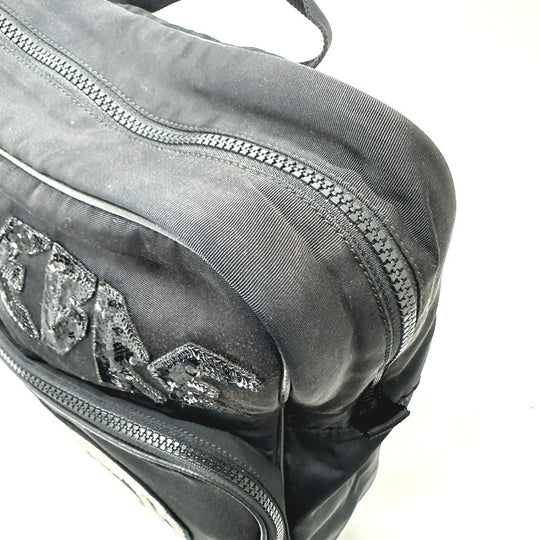 GUCCI Backpack 536724 canvas black Sequined logo interlocking G