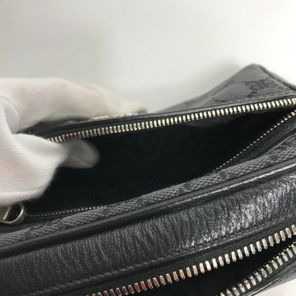 GUCCI Shoulder Bag 680128 Canvas / leather black Balenciaga Balenciaga collaboration Hacker Project GG mens Used Authentic