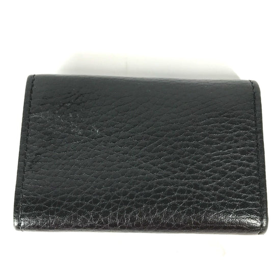 GUCCI Key case Key holder  456118 leather black key GG Marmont Women Used Authentic