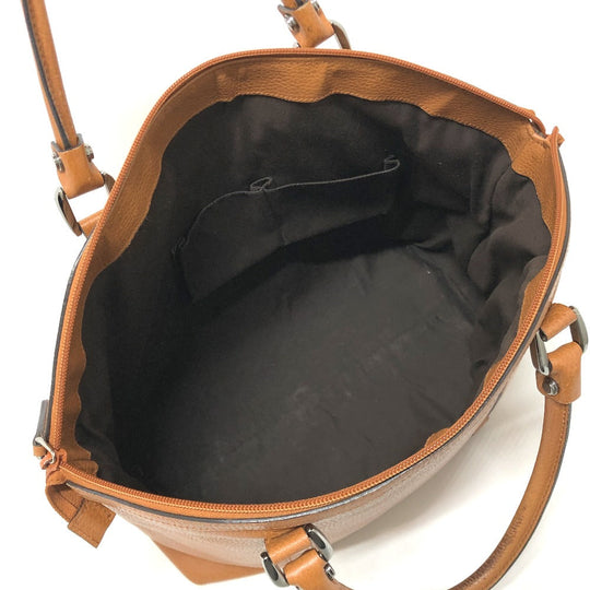 GUCCI Handbag 33955 leather Brown Interlocking G charm