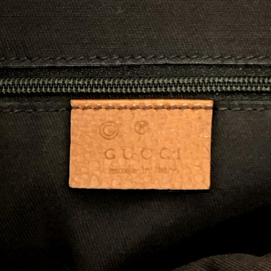 GUCCI Handbag 33955 leather Brown Interlocking G charm