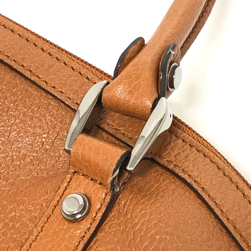 GUCCI Handbag 33955 leather Brown Interlocking G charm