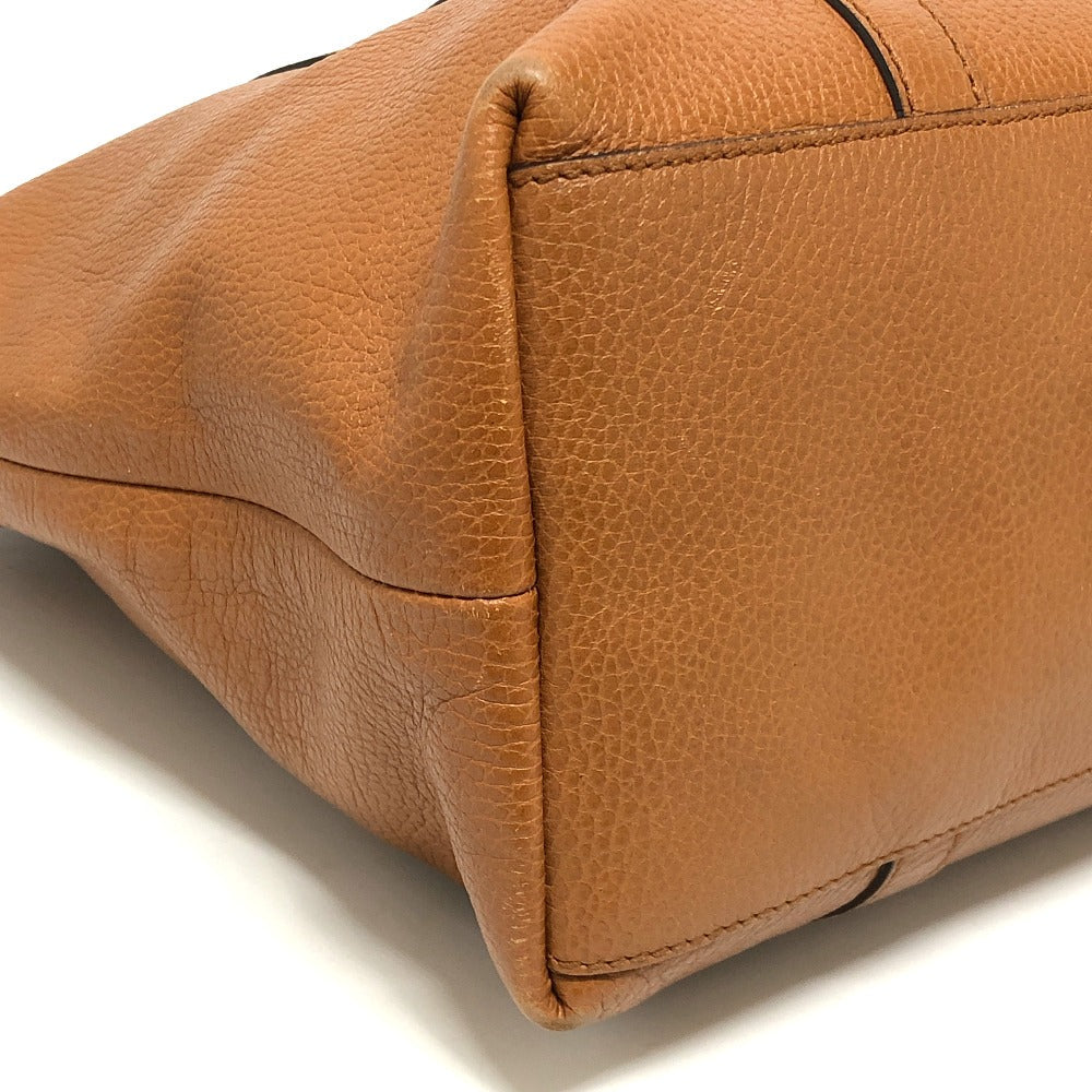 GUCCI Handbag 33955 leather Brown Interlocking G charm