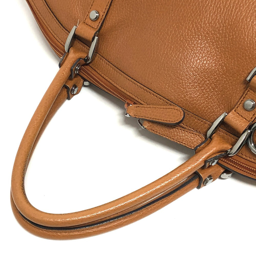 GUCCI Handbag 33955 leather Brown Interlocking G charm