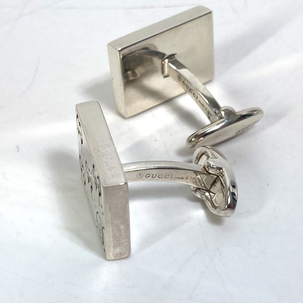 GUCCI cuffs 457224 SV925 Silver ghost mens Used Authentic