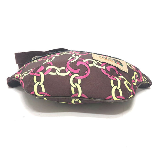 GUCCI Sling bag 650299 Nylon Brown THE NORTH FACE collaboration waist pouch Women Used Authentic