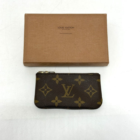 LOUIS VUITTON Coin case M62650 Monogram canvas Brown Pochette Cre CA0936