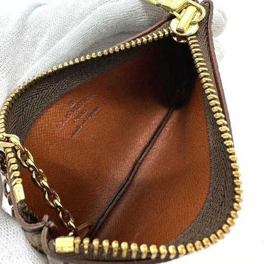 LOUIS VUITTON Coin case M62650 Monogram canvas Brown Pochette Cre CA0936