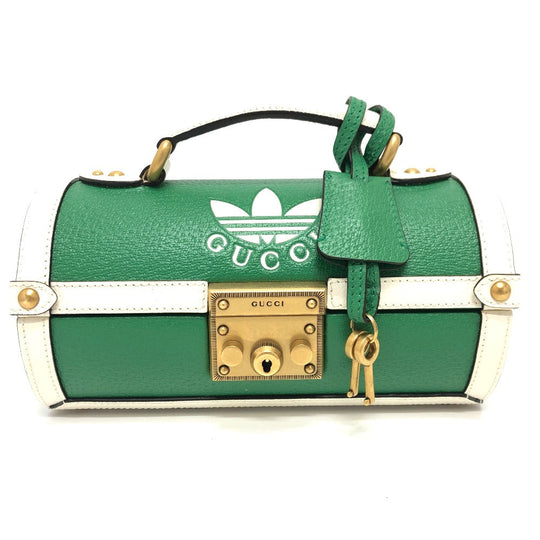 GUCCI Handbag 723801 leather green logo golf ball case Women Used Authentic