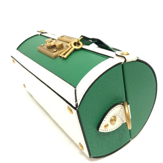 GUCCI Handbag 723801 leather green logo golf ball case Women Used Authentic