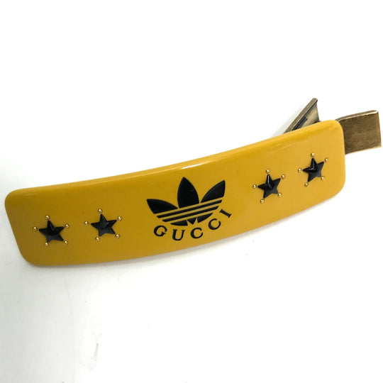 GUCCI Valletta 702940 plastic yellow hair accessory Adidas ADIDAS collaboration Women Used Authentic