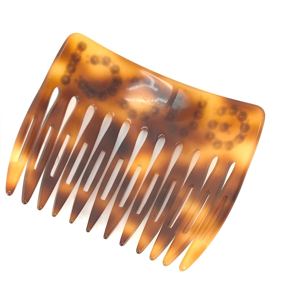 GUCCI Other accessories 503957 plastic Brown Rhinestone GG hair comb comb Women Used Authentic