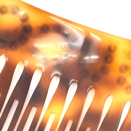 GUCCI Other accessories 503957 plastic Brown Rhinestone GG hair comb comb Women Used Authentic