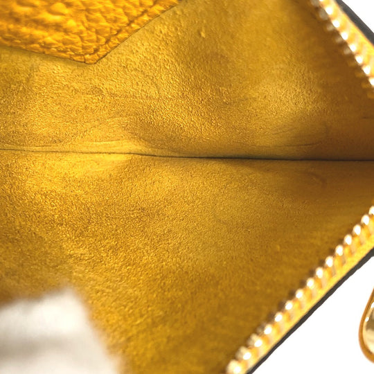 GUCCI Coin case 725550 leather yellow logo fragment case mens Used Authentic