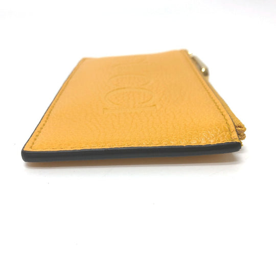 GUCCI Coin case 725550 leather yellow logo fragment case mens Used Authentic