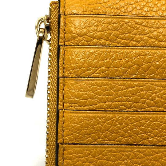 GUCCI Coin case 725550 leather yellow logo fragment case mens Used Authentic