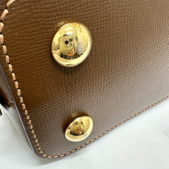 GUCCI Handbag 621220 GG Supreme Canvas Brown Horsebit Women Used Authentic