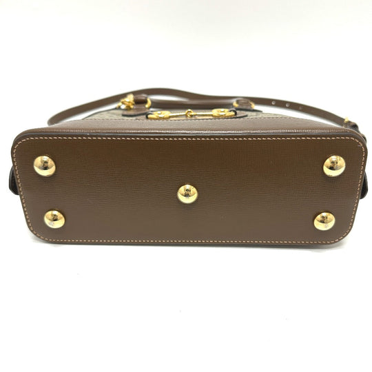 GUCCI Handbag 621220 GG Supreme Canvas Brown Horsebit Women Used Authentic