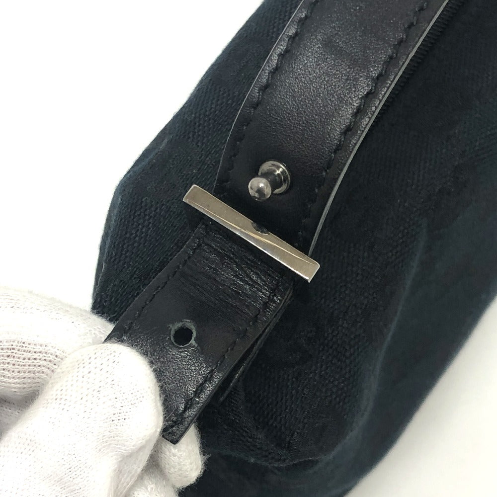 GUCCI Pouch 039-1147 canvas black GGpattern mini bag